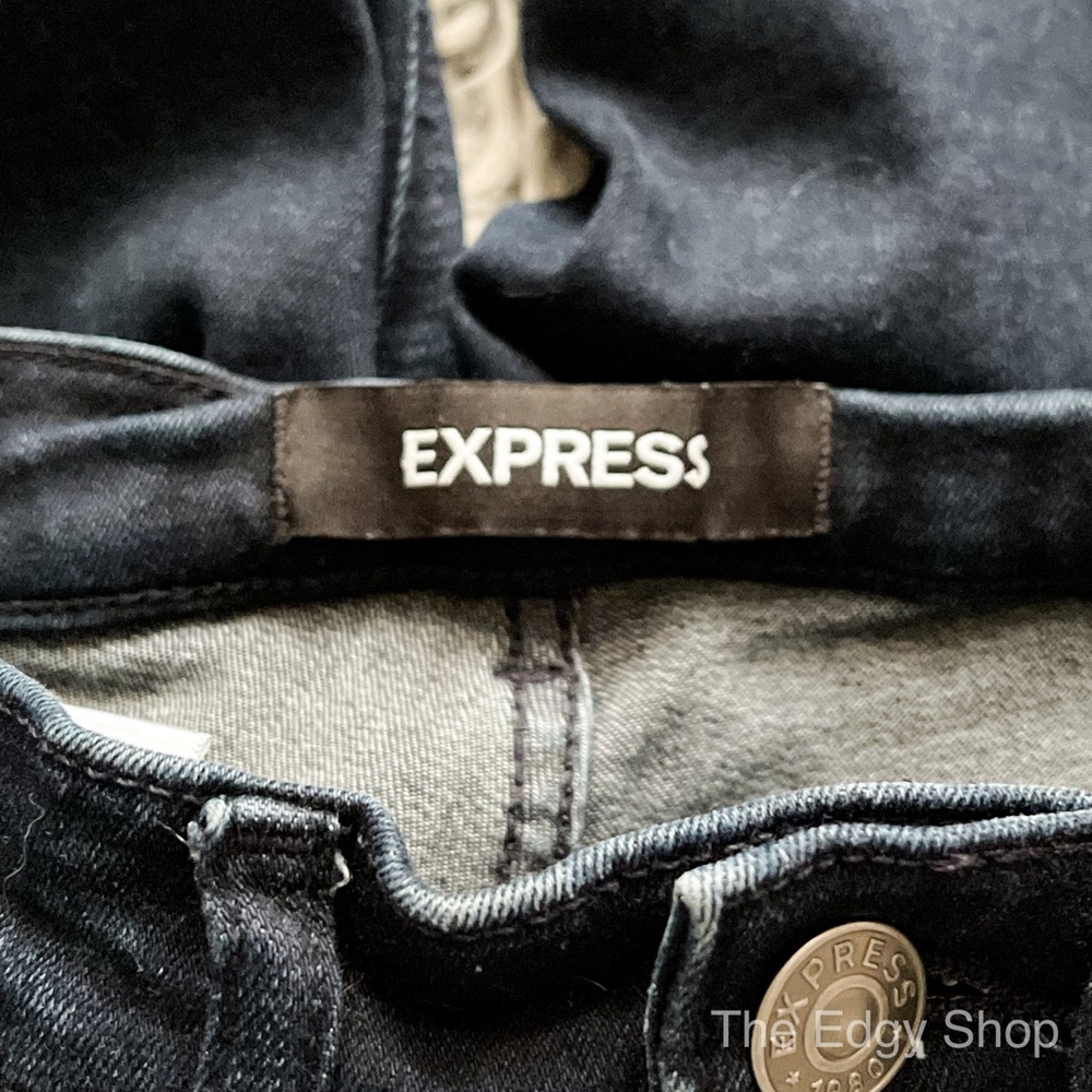 Express | High Waisted Perfect Curves Leggings 00 SHORT - Picture 5 of 7